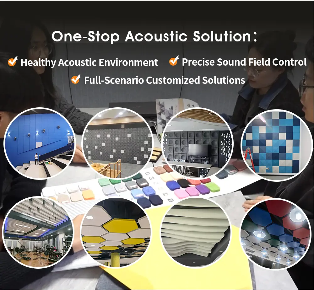 10polyester PET sound absorbing panel wall